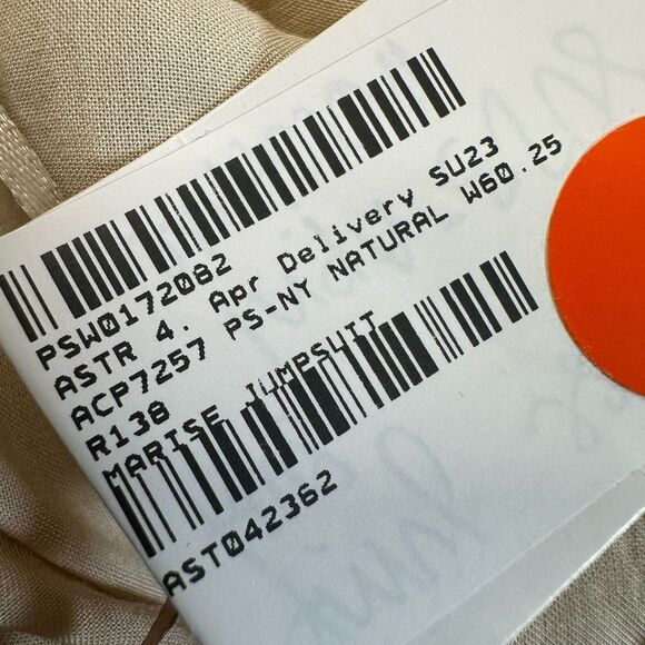 NWT ASTR The Label Women’s Tan/Khaki Marise Cut Out Wide Leg Jumpsuit - Size S - Picture 7 of 8